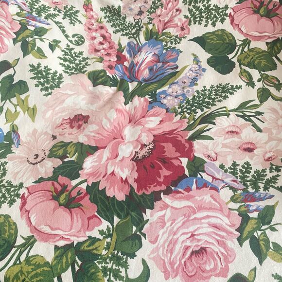 CUSTOM Floral Drapes Waverly Spring Fever Rod Pocket Pair 75.5” x 51.5” Cottage - Picture 2 of 5